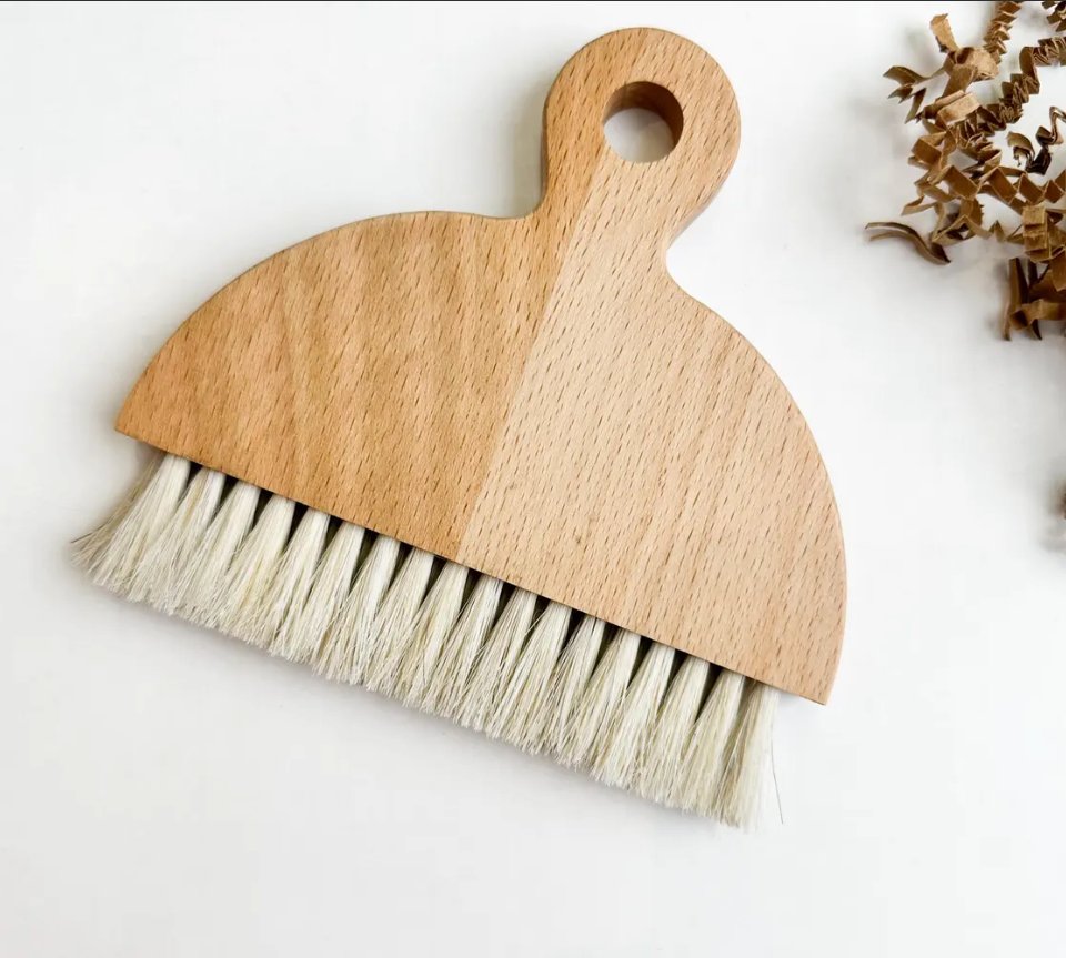 Wooden Mini Broom & Dustpan Set | Natural Bristles